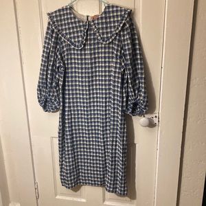 XL Blue & White Gingham JessaKae dress